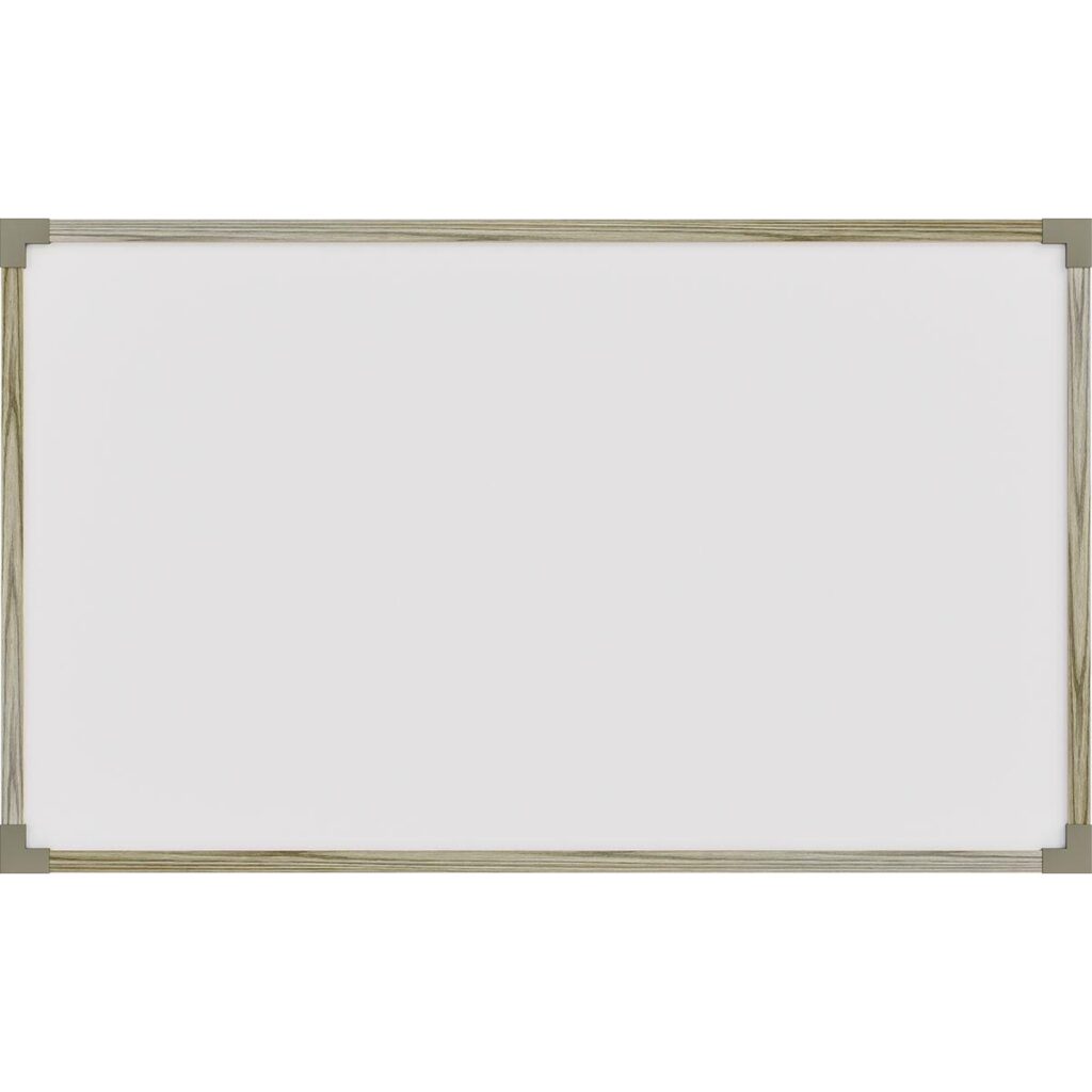 Quadro Branco Moldura Madeira X Cm Uv Mdf Hm Papelaria Bauru