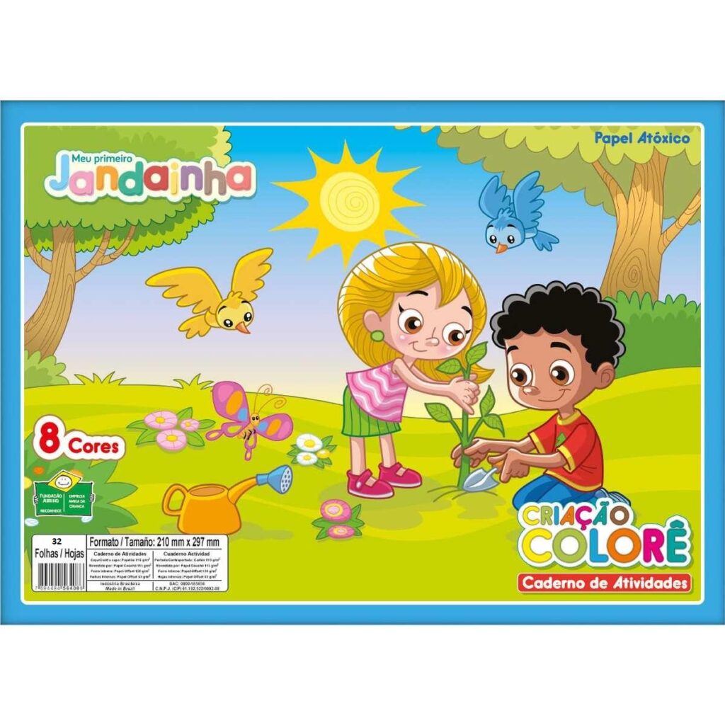 Bloco Para Educação Artística A4 Jandainha Colorê Jandaia 48 Folhas Hm2 Papelaria Bauru 1402