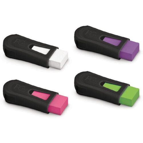 BORRACHA COLORIDA MIX BLACK COM APONTADOR FABER CASTELL