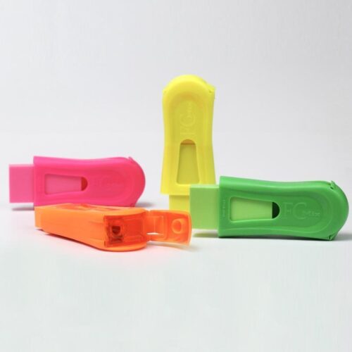 BORRACHA COLORIDA MIX NEON COM APONTADOR FABER CASTELL